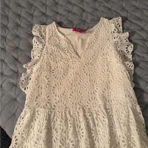 Lilly Pulitzer White Eyelet Blouse
